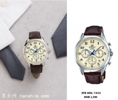 紳士們的時尚輪回 卡西歐EDIFICE EFB-650撩撥著從未遠去的復古情懷